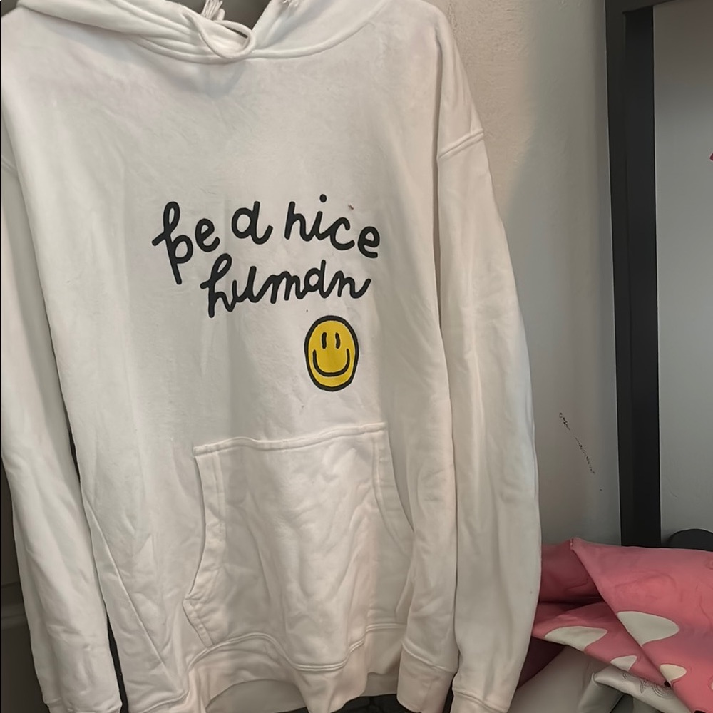 White Hoodie with Smiley